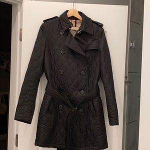 Burberry quilted trench coat